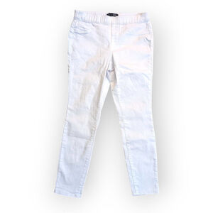 1822 Denim White Stretch Skinny Pull On Jeans Size 8